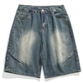 thumbnail image 5 of Momihoom Men's Classic Loose Casual Denim Shorts with Pockets, Fashion Comfortable Bottoms for Daily Sports and All-Season Wear, 5 of 6