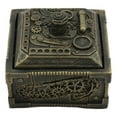 thumbnail image 5 of Ebros Steampunk Time Machine Mechanical Gears Design Lidded Jewelry Box Figurine, 5 of 8