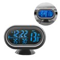 thumbnail image 3 of Termómetro De Coche 3 En 1 Con Retroiluminación De Dos Colores Reloj De Coche Multifuncional Opcional Con Pantalla De Voltaje Para Vehículos De 12-24V seitruly VI009276-01, 3 of 6