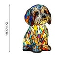thumbnail image 3 of WonderHive Maltese Lamp,Maltese Lamp Stained Glass,Dog Series Art Night Light,Stained Resin French Bulldog Tabletop,Pet Pug Dog Themed Led Table Light,Fun Gift For Dogs Lovers(Button Battery Model), 3 of 4