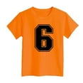 thumbnail image 3 of WMQPNNS Cute Tops for Kids Loose Fit T Shirt For Boys 10-12 Short Sleeves Tunic Tops Boys Girls Classic Crewneck Cotton T Shirt Workout Tops(Size 6-7 Years,ur1-1-Orange), 3 of 3