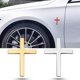 thumbnail image 2 of Emblema cristiano de la cruz de la fe: adhesivo metálico 3D premium para carrocería de autos y camiones, duradero y resistente a la corrosión., 2 of 5