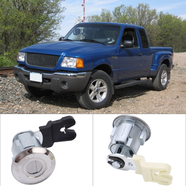 Juego De Cilindro De Cerradura De Puerta Delantera De Coche, Reemplazo XL2Z7821990AC Para E150 E250 E350