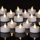 thumbnail image 1 of Paquete de 24 velas LED sin llama, luz blanca cálida, funciona con pilas, larga duración, ideal para bodas, fiestas y decoración del hogar., 1 of 5