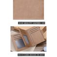 thumbnail image 4 of Qarigey Baellerry Hombre Monedero Moda Cartera de cuero Titular de la tarjeta Efectivo Compartimiento de múltiples capas Licencia de conducir Carteras Color café, 4 of 6