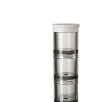 CASAFUN Protable Stackable Pill Organizer 3-Layer Sealed Travel Pill Box Portable Pill Case Anti-Mixing & Wide Opening, Compact Pill Container Holder for Vitamins Fish Oils Medications