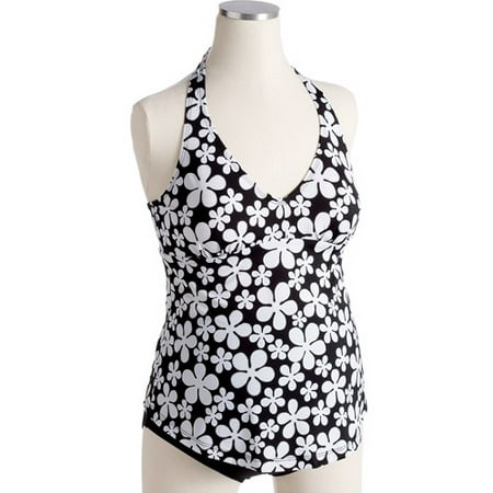Maternity 2-Piece Daisy Halter Tankini