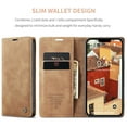 thumbnail image 5 of ELEHOLD Luxury Leather Wallet Case for iPhone 15 Plus with Card Slots Money Pocket Kickstand Function Magnetic Closure Shockproof Anti-Scratch Purse Case for iPhone 15 Plus 6.7",Brown, 5 of 11