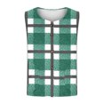 thumbnail image 3 of ZUKMRJPC Women's Flannel Vest Fall Fashion V Neck Color Block Sleeveless Shirt Jacket Casual Button Down Outerwear Vests with Pockets, 3 of 5
