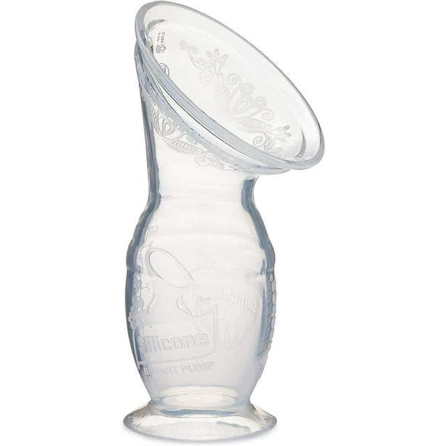 Haakaa Tire-lait manuel 100 ml avec base d'aspiration | 100 % silicone de qualité alimentaire | Sans BPA, PVC et sans phtalate
