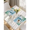 thumbnail image 5 of Coastal Seahorse Placemats Set of 8, Nautical Starfish Coral Wooden Grain Placemats for Dining Table, Place Mats for Kitchen Tabletop, Waterproof Wipeable Dining Table Mats Set, 5 of 9