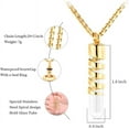 thumbnail image 2 of Clear Glass Tube Cremation Urn Jewelry Ashes Holder Necklace Keepsake Memorial Pendant Including Box/Fill Kits, 2 of 7