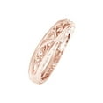 thumbnail image 2 of AFFY 14K Solid Rose Gold Vintage Style Wedding Band Ring Jewelry Gift For Women Ring Size- 7, 2 of 2