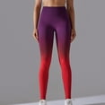 thumbnail image 7 of Ynynloco Leggings for Women Gradient Butt Lifting Seamless High Waisted Compression Yoga Pant Workout Tummy Control Running Quick Dry Leggings, 7 of 7