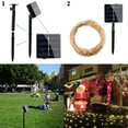 thumbnail image 5 of Solar String Lights Outdoor, 33ft 100 LED Solar Powered Fairy Lights Waterproof Decorative Lighting for Patio, Garden, Yard, Party, Wedding (Warm White), 5 of 8