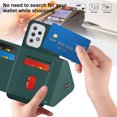 thumbnail image 6 of Allytech Galaxy A33 5G Wallet Case with Shoulder Strap, Luxury PU Leather RFID Blocking Protectve Anti-Scratch Bumper Cards Slots Magnetic Closure Phone Case Cover for Samsung Galaxy A33 5G, Green, 6 of 9
