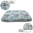 thumbnail image 3 of Floral Pet Bed, Botanical Themed Natural Motifs Bluish Flowers and Branches on a Plain Background, Chew Resistant Pad for Dogs and Cats Cushion with Removable Cover, 24" x 39", Blue, by Ambesonne, 3 of 4