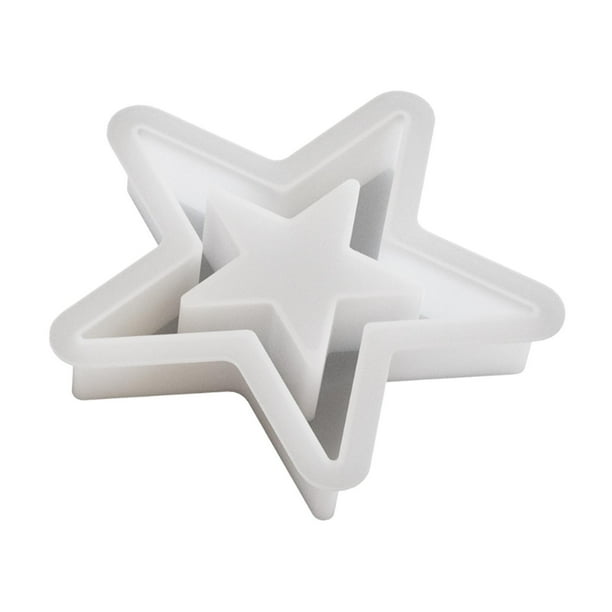 Molde en forma de estrella para fundir, herramienta para hacer velas, manualidades DIY para colgantes y cupcakes L