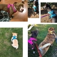 thumbnail image 5 of Arnés reflectante de nailon Tiner para perros grandes, chaleco reflectante 3M con asa para todo tipo de clima, correa de seguridad ajustable para perros (L, rosa), 5 of 5