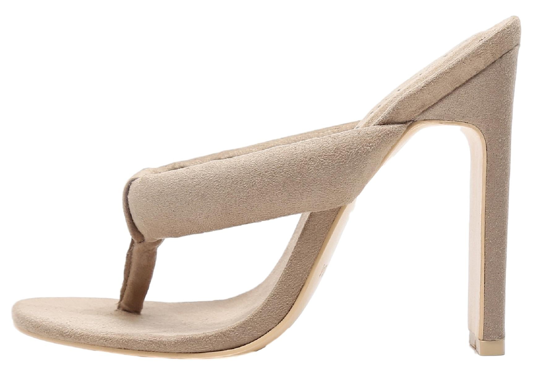 nude thong heels