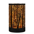 thumbnail image 2 of Northlight LED Lighted Forest Trees Glass Hurricane Fall Harvest Candle Decoration - 7.75", 2 of 5