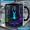 Black, variant on Custom Name Mug Neon Science Lab Ceramic Coffee Cup for Desk Scientist Gift
