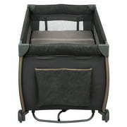 Monbebe Play Yard – Full-Size Rocking Bassinet, Removable Changer & Toy Bar – Castle Point