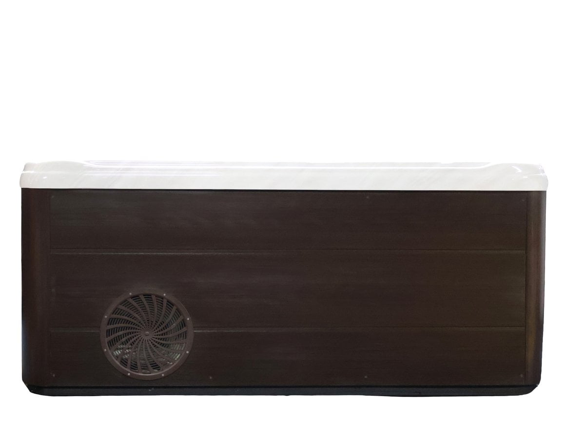 Dr. Wellness Cold Series CS-6 – Three Person Dual Chill and Heat Zone Spa with 25 Therapy Jets and Digital Controls – Sterling Acrylic Interior and Mocha Exterior Cabinet