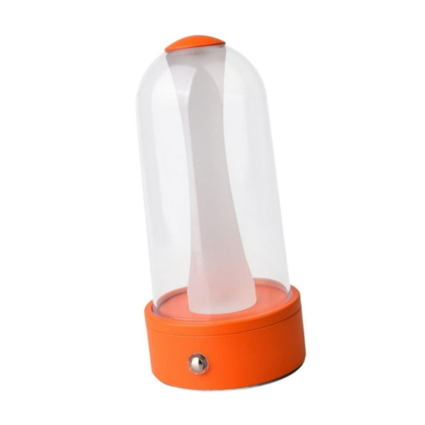 Lámpara de mesa portátil, luz nocturna, luces LED, decoración de mesa, lámpara de Camping, linterna de escritorio para cama, dormitorio, suministros d naranja