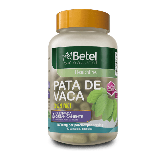 Betel Natural-Pata de Vaca (Cows Foot Herb)Capsules(90ct) - Glucose Support - 1000mg Per Serving-Unisex