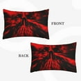 thumbnail image 2 of Lsque The Red Head Skull Pattern Pillow Case – Soft & Cozy Throw Pillow Cover, Hypoallergenic Cushion Case for Sleeping Women with Envelope Closure-20"x30", 2 of 6