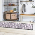 thumbnail image 7 of Violet Block Hallway Runner Rug 2'X6' Non-Slip Washable Carpet Runner Kitchen Entryway Laundry Bedroom, 7 of 7