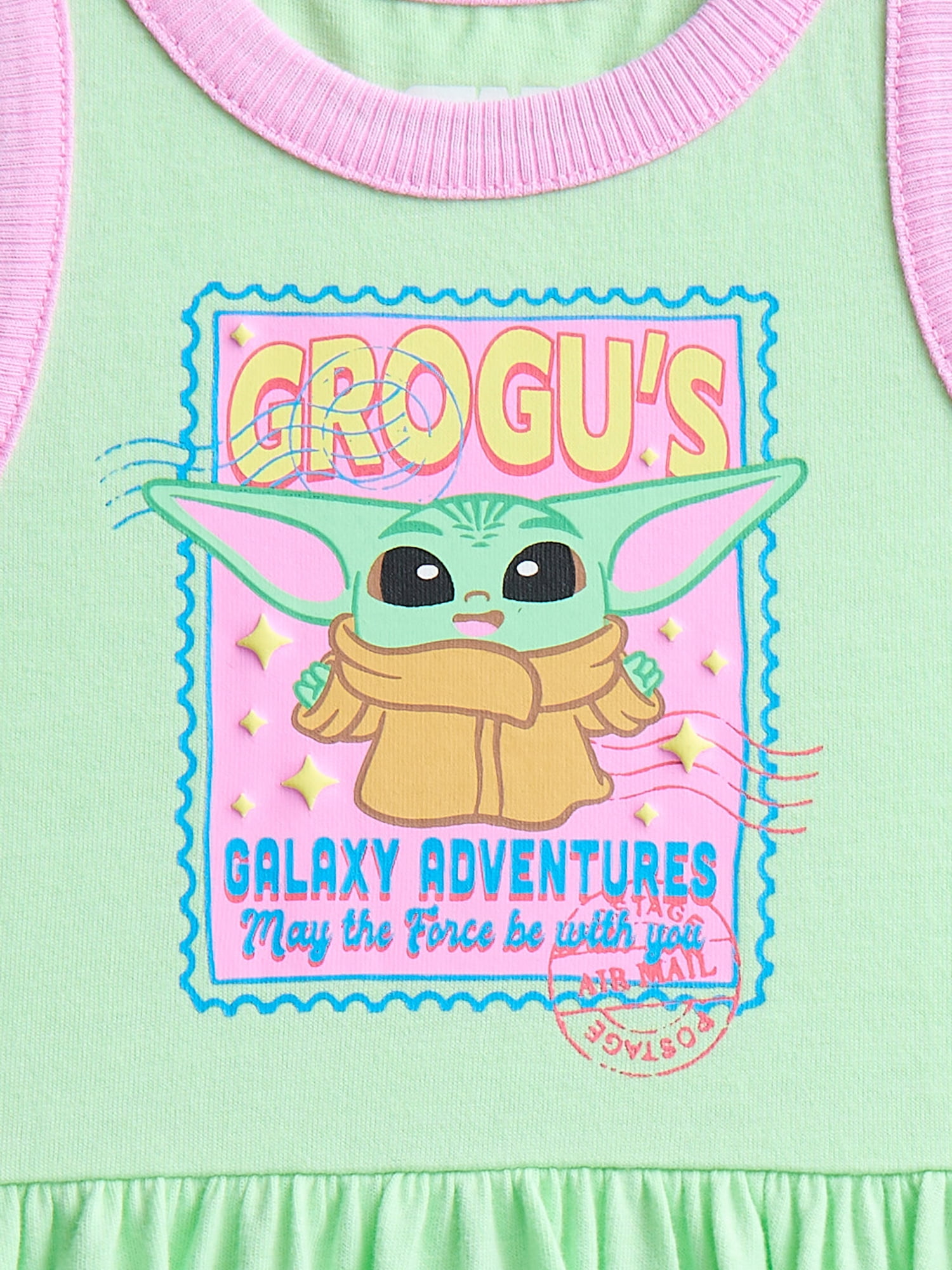 Star Wars Grogu Toddler Girls Graphic Tank Dress, Sizes 12M-5T