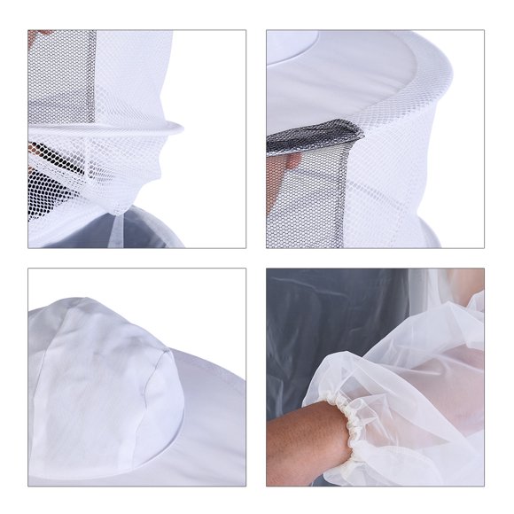 Veste d'Apiculteur, Veste de Protection pour Apiculteur, Équipement de Protection pour Apiculteur, Veste d'Apiculteur Professionnelle Transparente