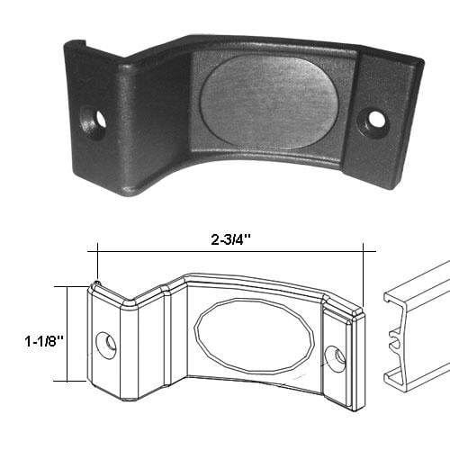 Framed Shower Door Towel Bar Nylon Brackets Pair