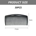 thumbnail image 2 of Plastic hair side comb with long teeth hairpin clip Women's decorative headwear bun accessoriesBlack, 2 of 4
