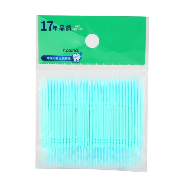 Double Head Toothpick,100pcs Bag Double Head Teeth Cleaning Toothpick Toothpick Finely Tuned Performance