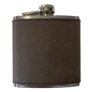 Flask Set | in Presentation Box (Chestnut Brown Leather, 1)