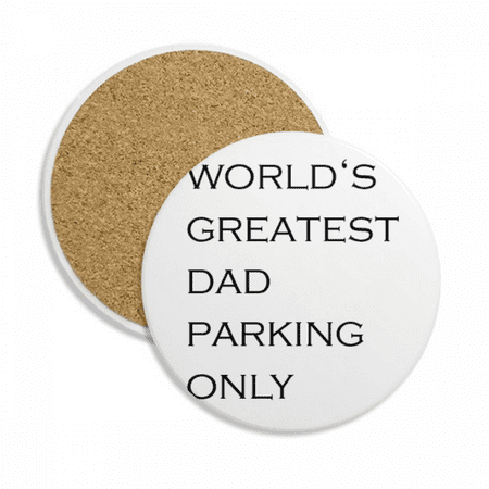 

World s Greatest Dad Father s Festival Quote Coaster Cup Mug Tabletop Protection Absorbent Stone