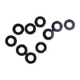 thumbnail image 1 of Almencla 10 Pieces Badminton Grommets Eyelets Universal for Double Single String Holes Nylon Stringing Tools Accessories Rings Washers Black, 1 of 8