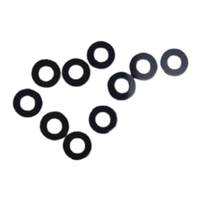 Almencla 10 Pieces Badminton Grommets Eyelets Universal for Double Single String Holes Nylon Stringing Tools Accessories Rings Washers Black