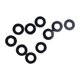 thumbnail image 1 of 10 piezas de anillos de ojales para bádminton, accesorios, protectores de alambre, reparación de cuerdas de repuesto Negro, 1 of 9