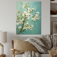 thumbnail image 2 of Designart "Apple Blossom Monochromatic gracefulness XXI" Floral Metal Art Living Room, 2 of 5