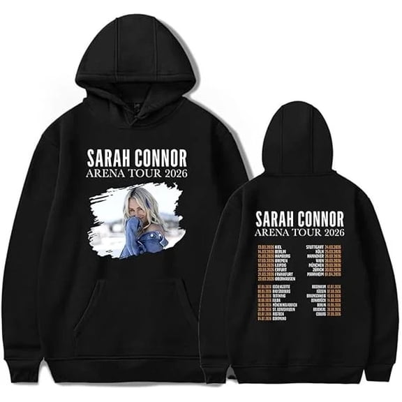 Sarah Connor Merch 2026 Unisex Hoodie Long Sleeve Unisex Pullover Clothing Oversized Outdoor Kids Sweatshirt