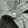 thumbnail image 6 of Rvwovn Men's Plaid Flannel Long Sleeve Shirt Collar Button Front Vintage Casual Fall Layering Top, 6 of 7