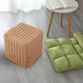 thumbnail image 5 of YWMJZEU Elastic Ottoman Cover Ottoman Protector Square Removable Comfortable Soft Living New Light Coffee, 5 of 8