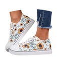 thumbnail image 3 of Women Baseball Print Shoes Canvas Sneakers Trendy Casual Walking Shoes, 3 of 8