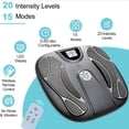 thumbnail image 5 of OSITO Rechargeable EMS Foot Massager for Circulation and Pain Relief, 15 Modes 99 Intensities TENS Muscle Stimulator with Remote Control and LED Display (Black), 5 of 8
