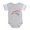 Heather Gray, variant on CafePress - Rainbow Of Skulls - Cute Infant Baby Football Bodysuit