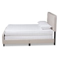 thumbnail image 2 of Baxton Studio Annalisa Queen Size Beige Upholstered Button Tufted Panel Bed, 2 of 10